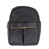 Rucsac negru cu buzunare frontale