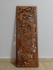 Superbă sculptura tablou basorelief lucrat integral manual din lemn de suar