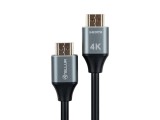 Cablu High Speed HDMI 2.0 Tellur, 4K, 18Gbps, tata-tata, Ethernet, aurit, 5m, negru