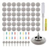 Kit 65 capse, Axroad Mall, Anti-rugina, Surubelnita, Banda de masura, Ace colorate, Vine cu cutie, Usor de utilizat, Pentru reparatia plafonului auto
