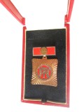 RDG/DDR/Germania Democrată medalia Colectivul Muncii Socialiste cu baretă 1964 &icirc;n cutia originală,produsul din imagini
