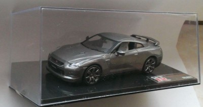 Macheta Nissan GT-R R35 2007 Gri - Fujimi 1/43 GTR foto