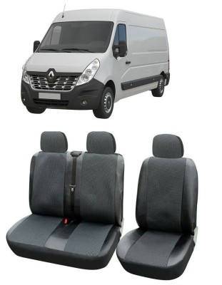 Set Huse scaune piele si textil Renault Master (1998-2016) (3 locuri) foto