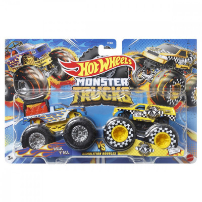 HOT WHEELS MONSTER TRUCK SET 2 MASINI SCARA 1 LA 64 HAUL YALL SI TAXI SuperHeroes ToysZone foto