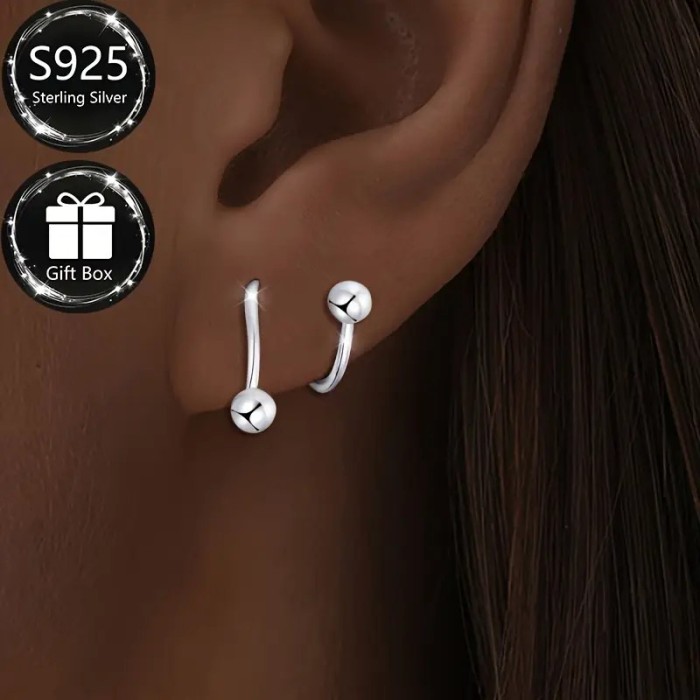 ,&oelig; Cercei din argint 925 Orbit