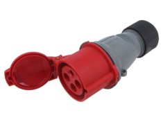 Conector alimentare AC trifazate AMPHENOL IP&amp;S 32A 440V mufă mamă IP44