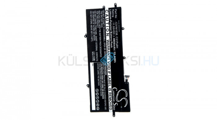 Baterie VHBW Asus 0B200-02080000, C31N1538 - 4800mAh, 11.55V, Li-polymer