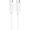 Cablu Date si Incarcare Hoco X88 USB-C la USB-C 60W, 1m, Alb