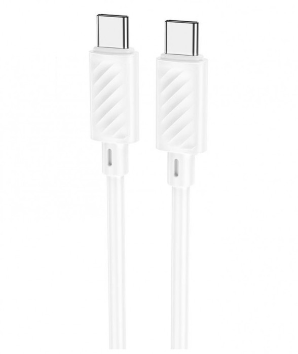 Cablu Date si Incarcare Hoco X88 USB-C la USB-C 60W, 1m, Alb