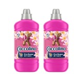 Pachet 2 X Balsam de rufe COCCOLINO Tiare Flower &amp; Red Fruits, 1275 ml, 51 spalari
