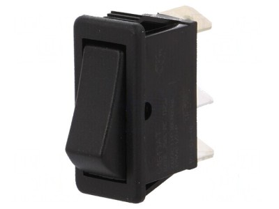 Rocker SPDT ON-ON 16A/250VAC negru foto