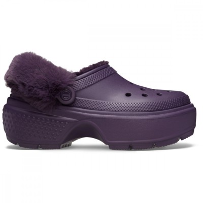 Saboti Crocs Stomp Lined Clog Mov - Dark Iris foto