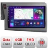 Navigatie Audi A6 C6 2004-2010 dedicata Android QLED octa core 4+64 4G DSP FHD carplay android auto radio gps internet Android kit-a6-c6+EDT-E309v3 Ca