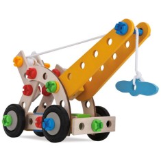 Set de Constructie din Lemn 4 in 1, 65 piese foto