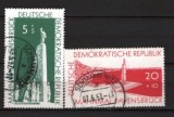 GERMANIA (DDR) 1957 &ndash; COMEMORARI. ARHITECTURA. SERIE STAMPILATA, F146, Stampilat