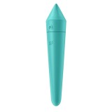 Vibrator Ultra Power Bullet 8 Silicon 12 Moduri Vibratii USB Turquoise Free App