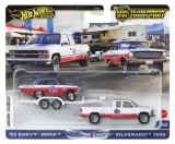 HOT WHEELS TRANSPORTATOR CHEVY SILVERADO 3500 88 CU MASINUTA CHEVY NOVA 63 SCARA 1:64 SuperHeroes ToysZone