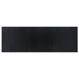 Cumpara ieftin Covor dreptunghiular, negru, 100x300 cm, bambus