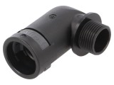Conectori &icirc;n unghi 90&deg; PG exterior poliamidă 6 neagră