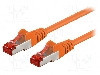Cablu patch cord, Cat 6, lungime 0.25m, S/FTP, Goobay - 95456