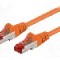 Cablu patch cord, Cat 6, lungime 0.25m, S/FTP, Goobay - 95456