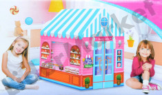 Cort de joaca copii 93 x 70 x 103 cm - tema cofetarie - candy shop foto