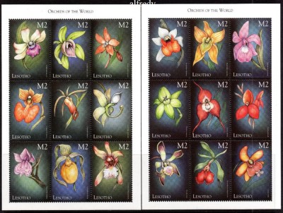 LESOTHO 1999, Flora, Orhidee, serie neuzată, MNH foto