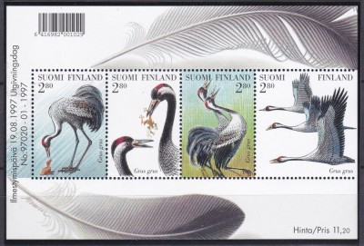 DB1 Fauna Pasari 1997 Finlanda MS MNH foto