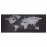 Set Tablouri Din P&acirc;nză Harta Lumii Negru 150 x 60 cm 289243, General