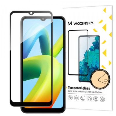 Folie de protectie Ecran WZK pentru Xiaomi Redmi A2+ / A2 / A1+ / A1, Sticla Securizata, Full Glue, Neagra foto