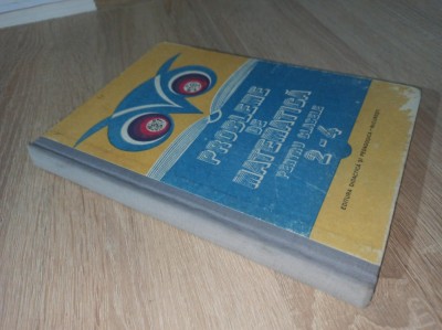PROBLEME DE MATEMATICA PENTRU CLASELE 2-4 , 1988 * BUFNITA foto