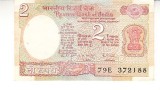 M1 - Bancnota foarte veche - India - 2 rupii