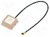 Antena, 1,575GHz, GPS, 15x15x6.5mm, SR PASSIVES - GPS-ANT045