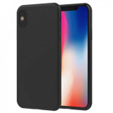 Husa Apple iPhone 8 Full Silicone 360 Negru + Folie de protectie