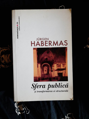 Jurgen Habermas - Sfera publica si transformarea ei structurala foto