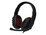 Căști USB cu Microfon Negru-Roșu 2,2m 20-20000Hz 32&Omega;