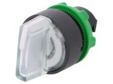 Comutator Rotativ 22mm LED Alb IP66