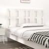 VidaXL Tăblie de pat, alb, 145,5x4x100 cm, lemn masiv de pin 817991