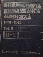 Gabriel Strempel - Bibliografia romaneasca moderna 1831-1918, vol. 2 (D-K) (Editia: 1986) foto