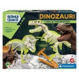 DESCOPERA DINOZAURUL T-REX &amp;amp; TRICERAPTOR FLUO STIINTA SI JOACA