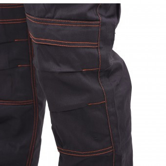 Pantaloni de lucru cu pieptar, Yato YT-80407, marimea S, 7 buzunare, negru  | Okazii.ro