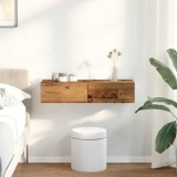 VidaXL Raft de perete cu sertare Lemn vechi 80x33x17 cm Lemn prelucrat