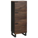 vidaXL Highboard din lemn de nuc cu raft Altele cu depozitare cu ușă Maro 40 x 33.5 x 110 cm