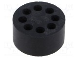Insert pentru presetupă 6mm M40 IP68 cauciuc NBR HELUKABEL 8 orificii