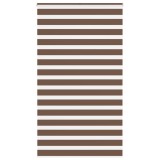 Jaluzea tip zebra maro lățime țesătură 130,9 cm poliester