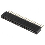 Conector şiruri pini soclu mamă 20 PIN 1,27mm THT 1x20