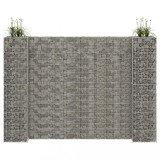 Cumpara ieftin Jardinieră gabion &icirc;n formă de H, 260 x 40 x 200 cm, s&acirc;rmă oțel