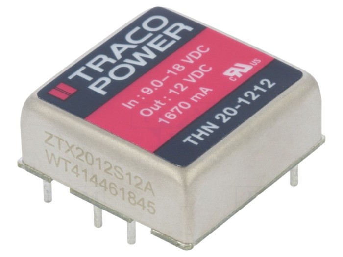 Convertor DC/DC 20W 9-18V la 12V