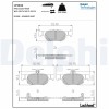 DELPHI LP3633 set placute frana,frana disc