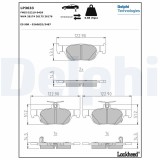 DELPHI LP3633 set placute frana,frana disc